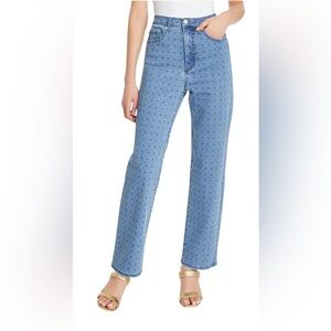 ••NWT DEE OCLEPPO Women's Matilda High Rise Straight Leg Jean Standard Size 6